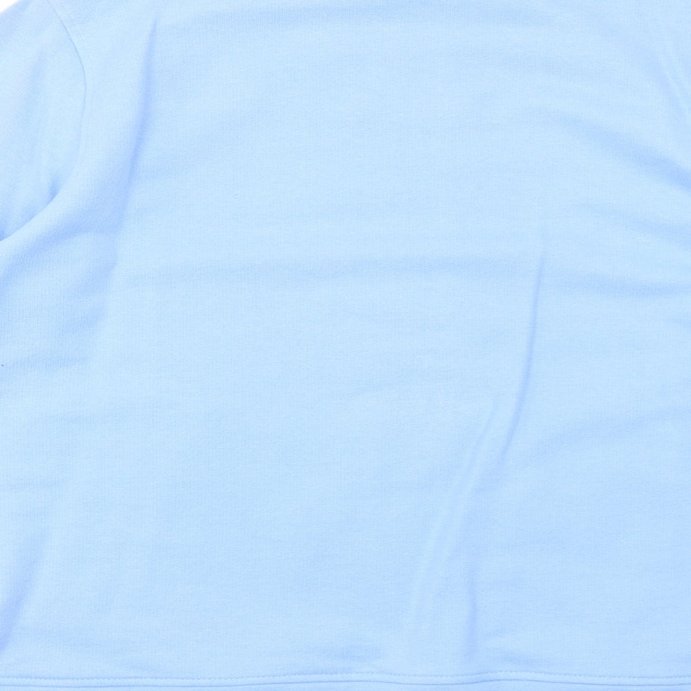 Damart Womens Blue Polyester Full Zip Sweatshirt Size 10 Zip