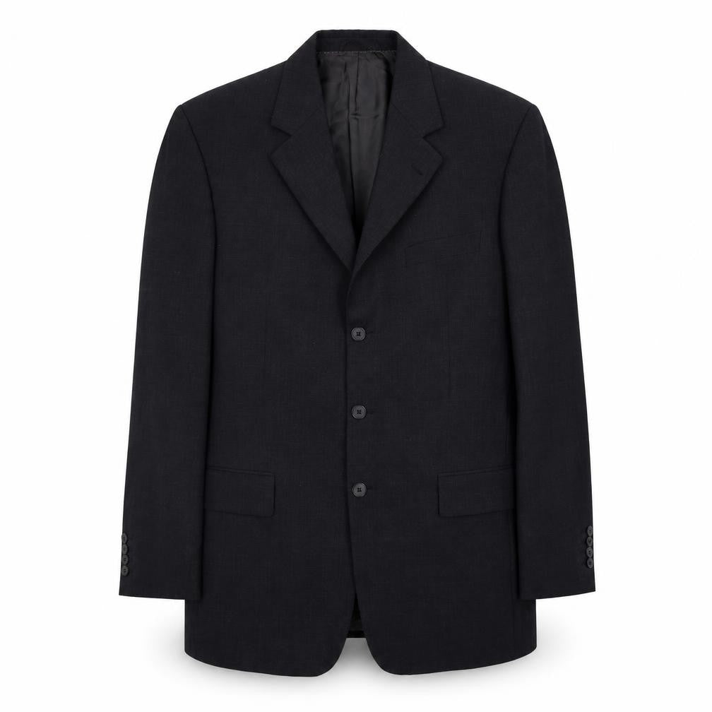 Front view of BARUTTI men’s grey polyester jacket suit jacket, size 38, regular