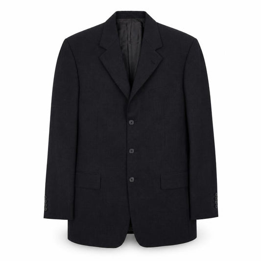 Front view of BARUTTI men’s grey polyester jacket suit jacket, size 38, regular