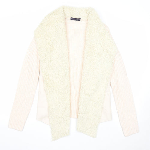 Marks and Spencer Womens Ivory V-Neck Acrylic Cardigan Jumper Size S