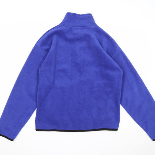 Used.Co Sport Womens Blue Polyester Pullover Sweatshirt Size S - Quarter-Zip