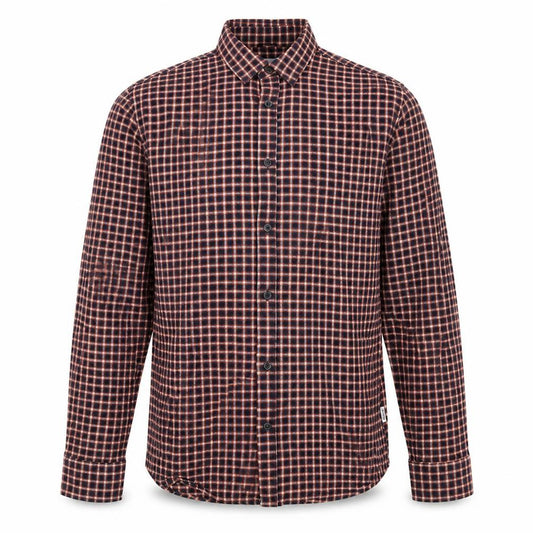 ONLY & SONS Mens Multicoloured Check Cotton Button-Up Size L Collared Button