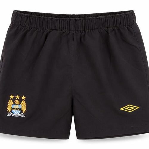 Umbro Boys Black Polyester Sweat Shorts Size 4-5 Years Regular - M.C.F.C