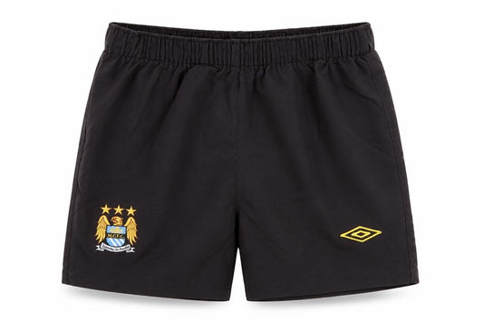 Umbro Boys Black Polyester Sweat Shorts Size 4-5 Years Regular - M.C.F.C