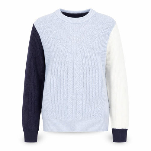 Marks and Spencer Womens Blue Boat Neck Cotton Pullover Jumper Size S
