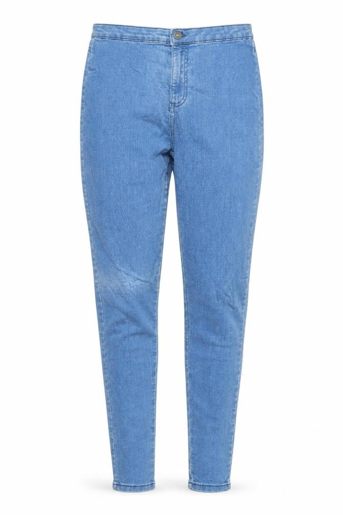 Denim & Co. Womens Blue Cotton Skinny Jeans Size 12 Regular Zip
