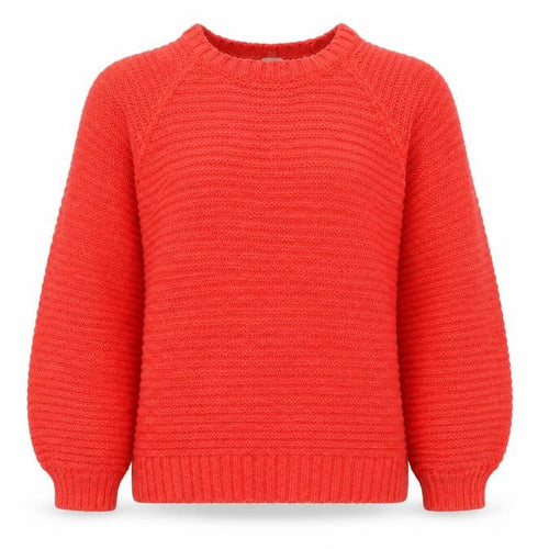 Falmer heritage Womens Red Round Neck Acrylic Pullover Jumper Size M