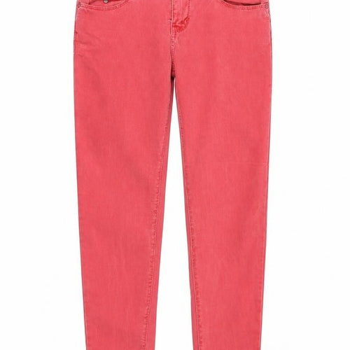 YESYES Womens Pink Cotton Skinny Jeans Size 10 Regular Zip