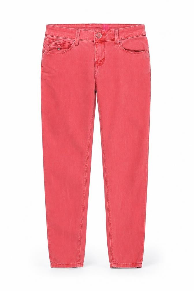 YESYES Womens Pink Cotton Skinny Jeans Size 10 Regular Zip