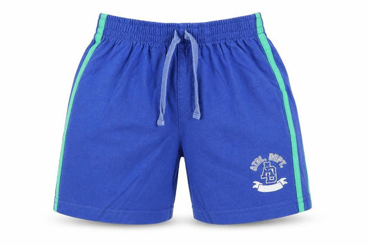 TU Boys Blue Striped Cotton Sweat Shorts Size 5 Years Regular Drawstring - Waist 20, Athl. Dept.