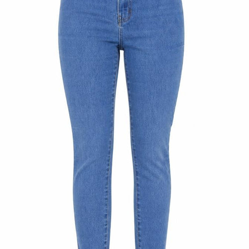 Denim & Co. Womens Blue Cotton Skinny Jeans Size 10 Regular Zip