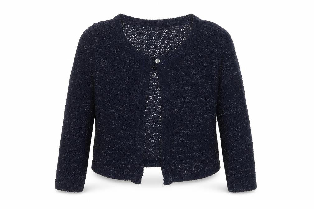formula Womens Blue Boat Neck Cotton Cardigan Jumper Size 12