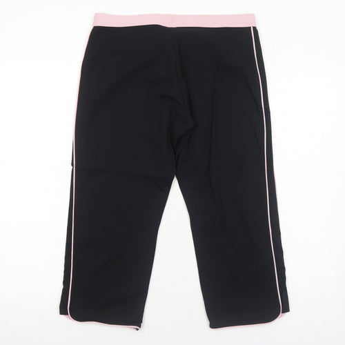 Marks and Spencer Womens Black Polyamide Cropped Leggings Size 12 Regular