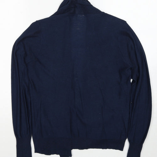 VERO MODA Womens Blue V-Neck Polyester Cardigan Jumper Size XS - Open