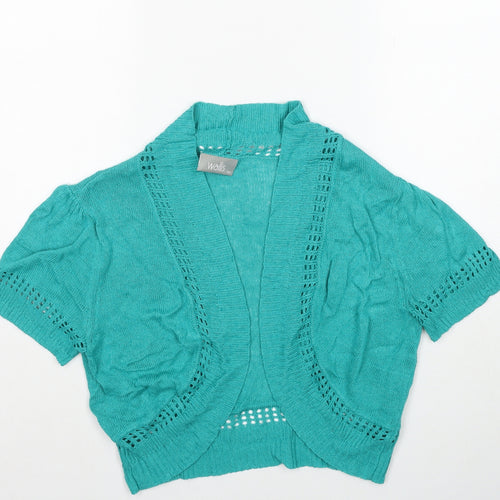 Wallis Womens Blue V-Neck Viscose Cardigan Jumper Size S Pullover