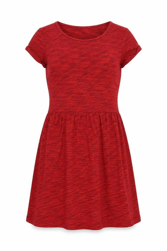 Front view of New Look women’s red geometric polyester a-line, size UK 6, round neck pullover