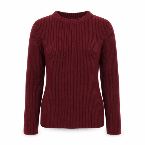 Folia Womens Purple Round Neck Acrylic Pullover Jumper Size M