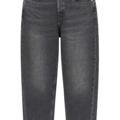 Topshop Womens Grey Cotton Straight Jeans Size 30 in Regular Zip
