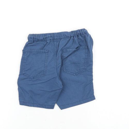 NEXT Boys Blue 100% Cotton Bermuda Shorts Size 6 Years Regular Drawstring