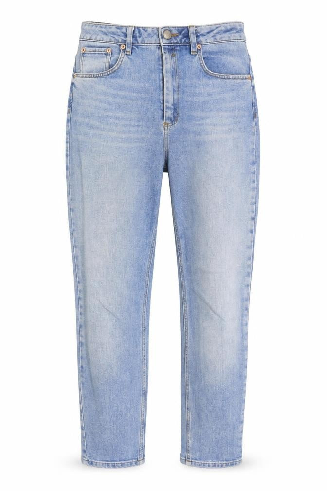 ASOS Womens Blue Cotton Straight Jeans Size 30 in Regular Zip