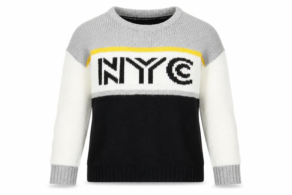 Front view of Select women’s black boat neck acrylic jumper, size UK 10, - nyc
