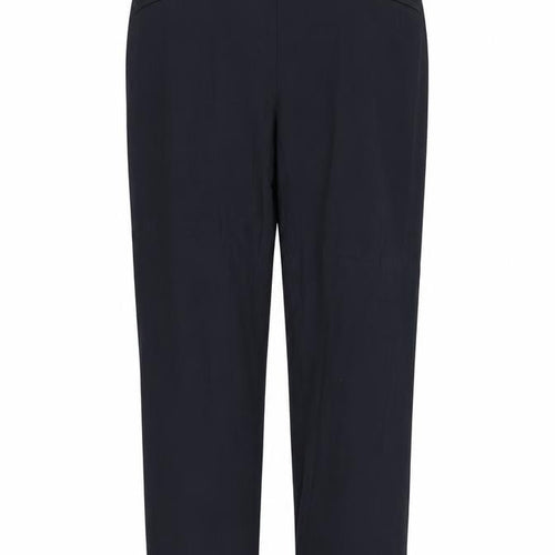 Marks and Spencer Womens Blue Viscose Carrot Trousers Size 16 Regular Zip