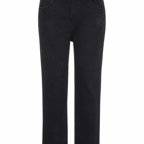 Coco Drillo Girls Black Cotton Straight Jeans Size 11-12 Years Regular Button