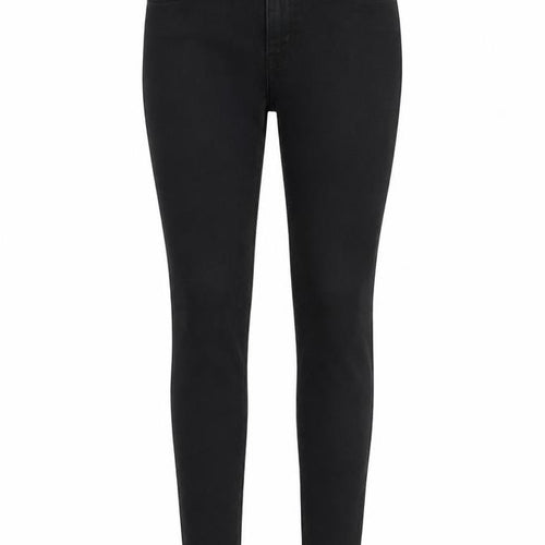 Denim & Co. Womens Grey Cotton Skinny Jeans Size 6 L28 in Regular Button