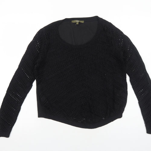 NEXT Womens Blue Crew Neck Acrylic Pullover Jumper Size 12 Pullover