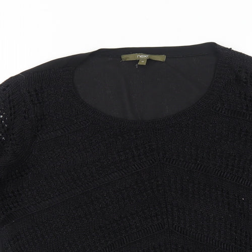 NEXT Womens Blue Crew Neck Acrylic Pullover Jumper Size 12 Pullover