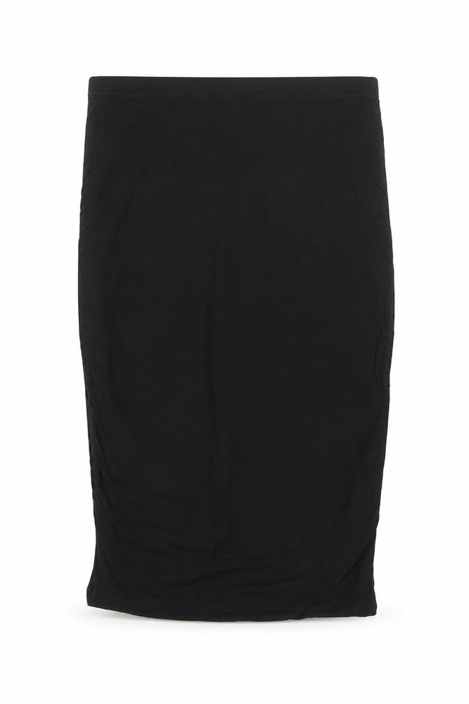 Topshop Womens Black Polyester Straight & Pencil Skirt Size 12
