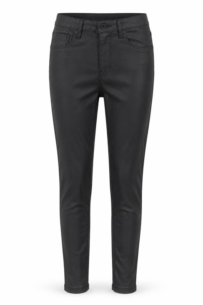 Denim & Co. Womens Black Viscose Jegging Trousers Size 8 Regular Zip