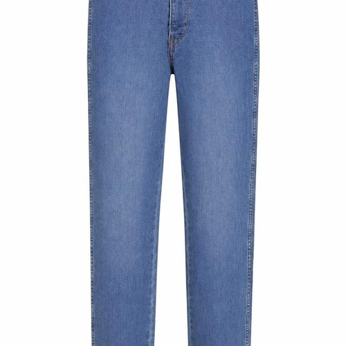 H&M Womens Blue Cotton Straight Jeans Size 28 in Regular Zip