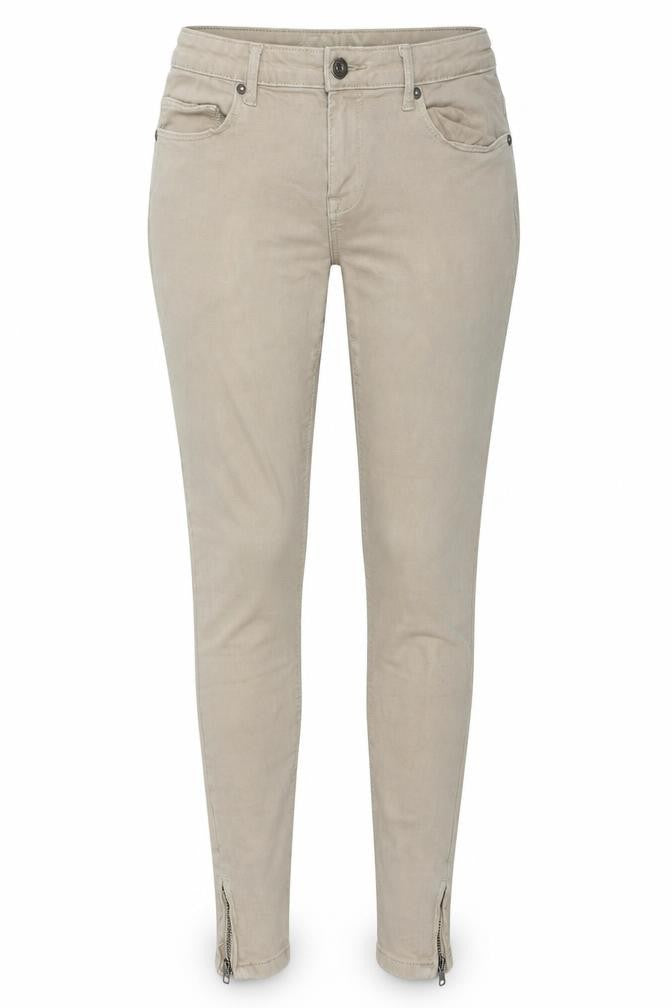 Only Womens Beige Cotton Skinny Jeans Size 8 L30 in Regular Zip