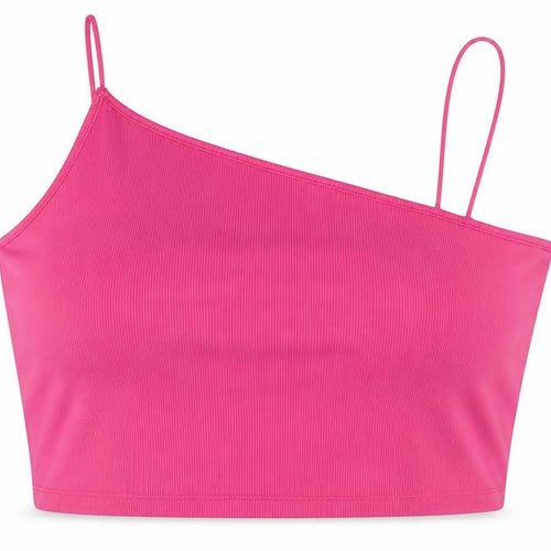 Primark Womens Pink Polyester Cropped Tank Size 2XL Square Neck - Ribbed