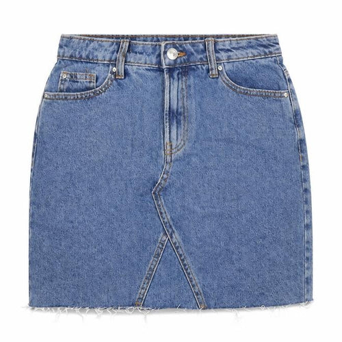 Denim & Co. Womens Blue Cotton Bandage Skirt Size 8 Zip