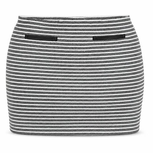 Originals Womens Black Striped Polyester Bandage Skirt Size M
