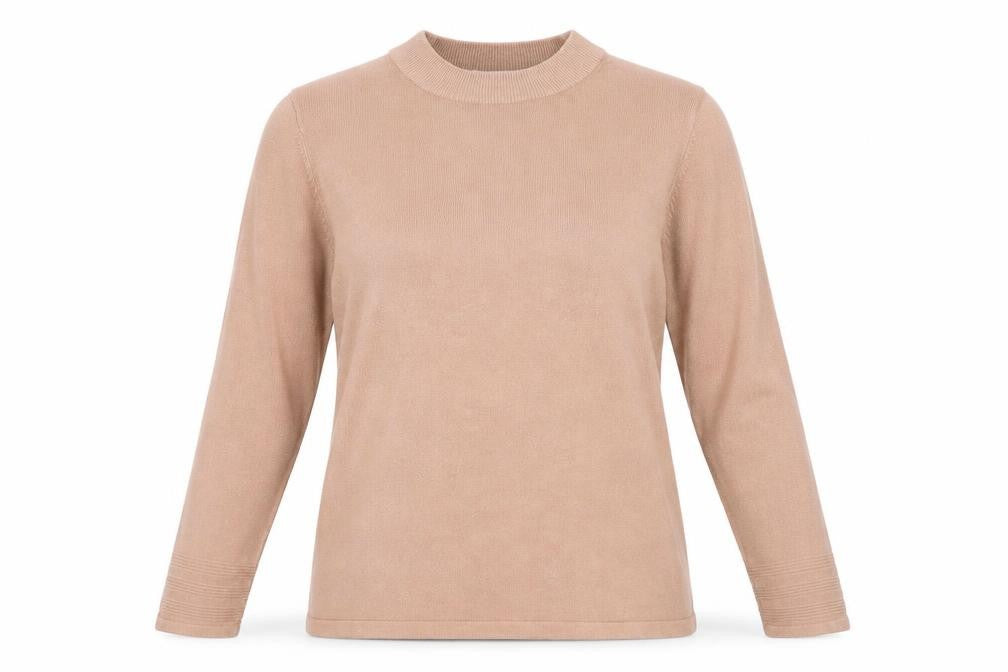 Marks and Spencer Womens Pink Round Neck Acrylic Pullover Jumper Size 14