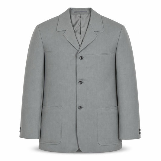 Front view of Remus Uomo men’s grey polyester jacket suit jacket, size M, regular
