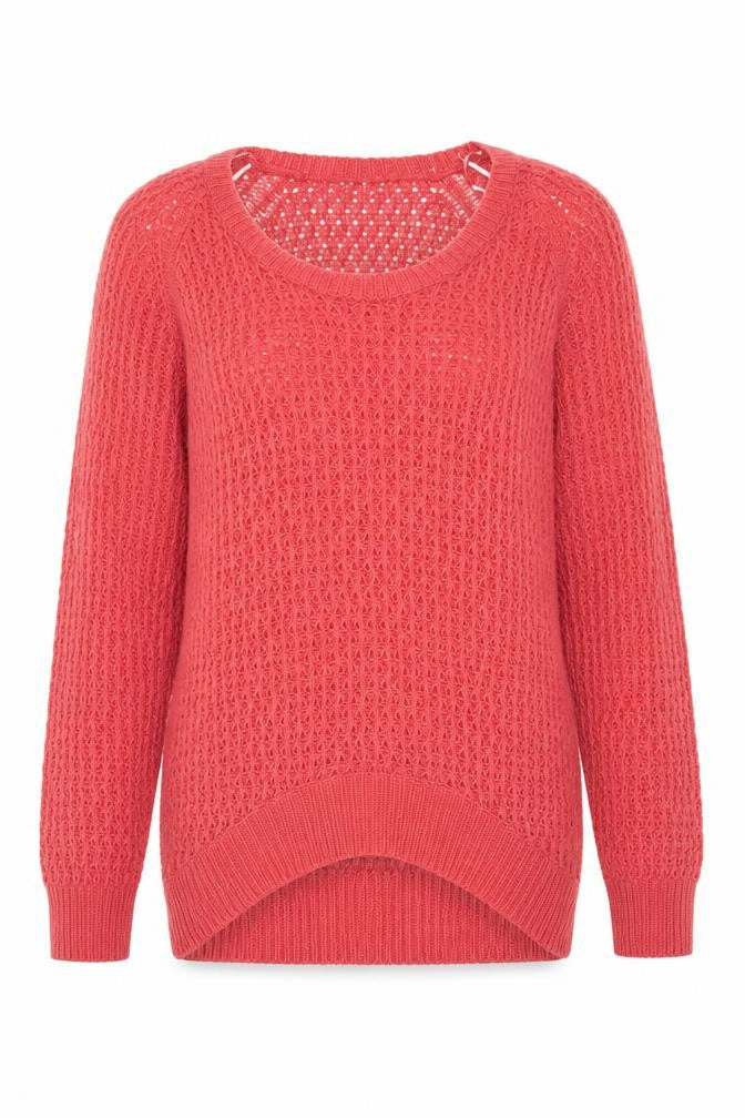 Dorothy Perkins Womens Pink Scoop Neck Acrylic Pullover Jumper Size S