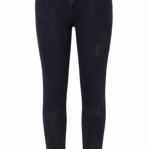 Fragle Womens Blue Animal Print Cotton Skinny Jeans Size 28 in L31 in Regular Button - Snake Print