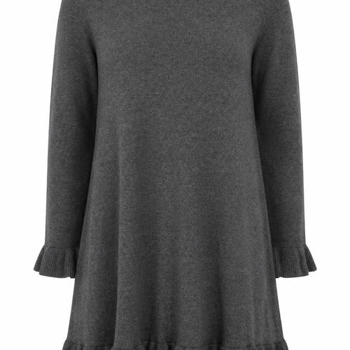 Isaac Mizrah Womens Grey Round Neck Cotton Pullover Jumper Size XS