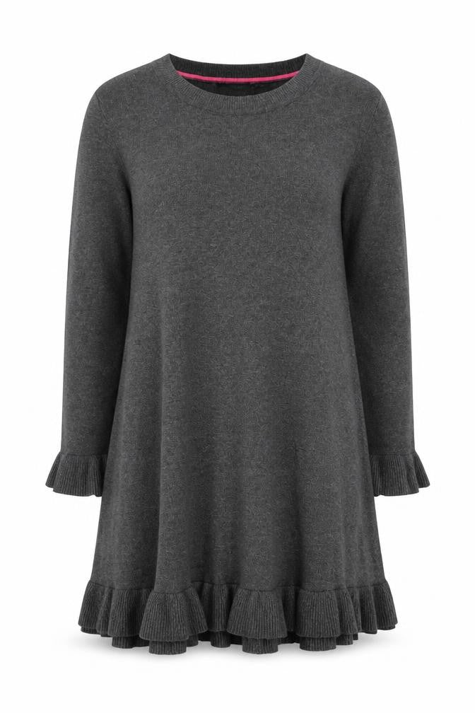 Isaac Mizrah Womens Grey Round Neck Cotton Pullover Jumper Size XS