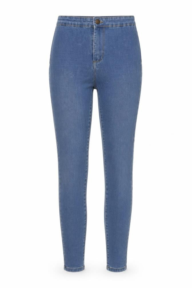 Denim & Co. Womens Blue Cotton Jegging Jeans Size 8 L31 in Regular Button