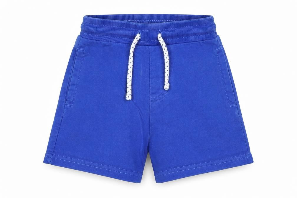 George Boys Blue 100% Cotton Cropped Trousers Size 18-24 Months Drawstring