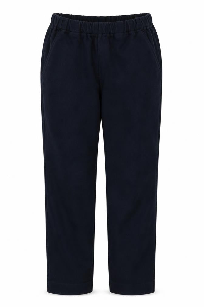 Angela Gore Womens Blue Cotton Trousers Size 16 Regular