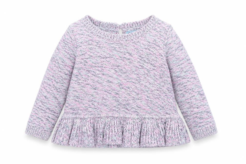 Gap Girls Multicoloured Geometric Cotton Pullover Jumper Size 12-18 Months Button