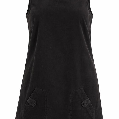 M&Co Womens Black Cotton A-Line Size 12 Round Neck Zip
