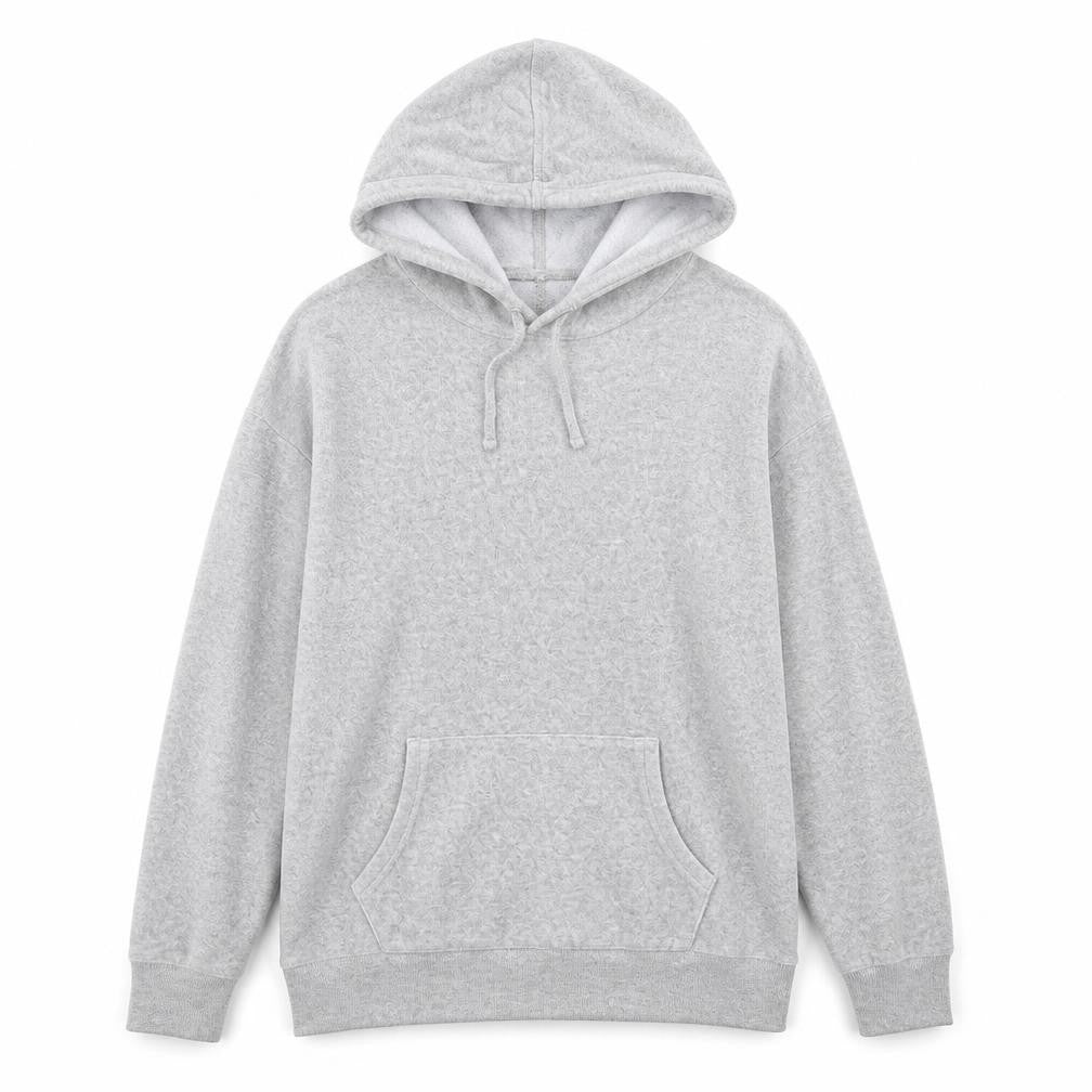 Front view of Papaya women’s green cotton pullover hoodie, size S, pullover