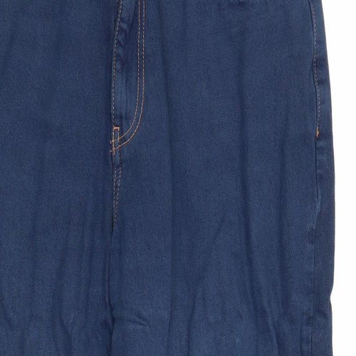 ASOS Womens Blue Cotton Straight Jeans Size 32 in L28 in Regular Zip